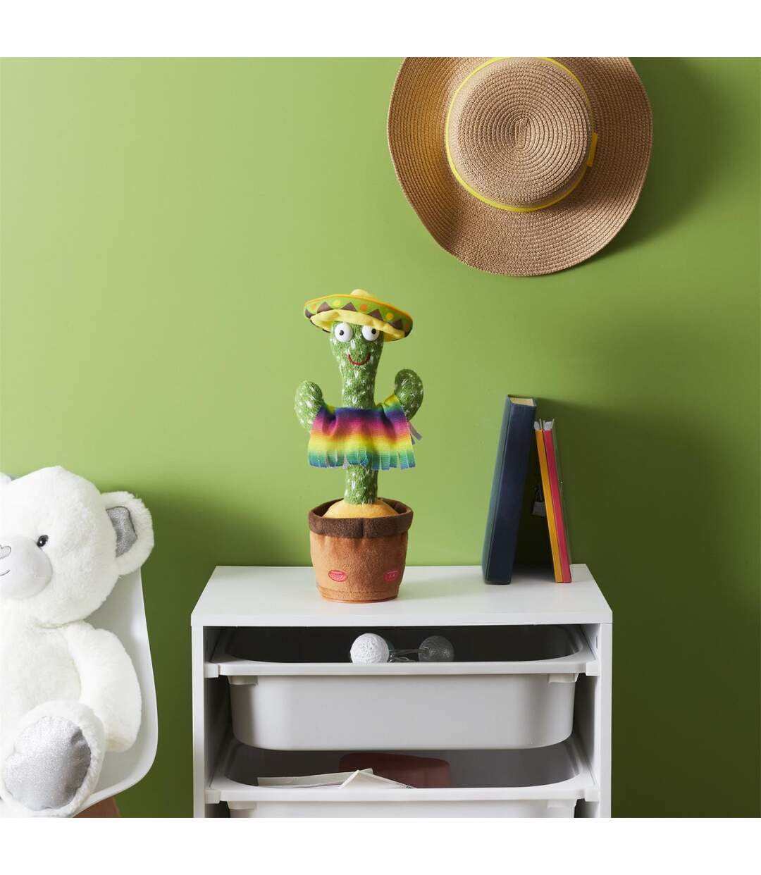 Peluche Déco Cactus Musical Dansant 31cm Vert-3