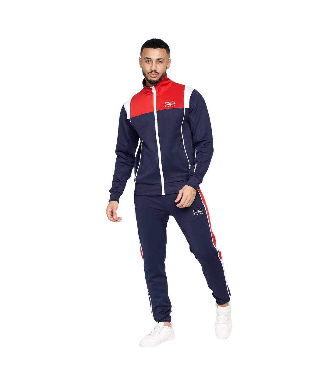 Ensemble De Survêtement Chinooks Homme Bleu Marine Rouge Crosshatch-2
