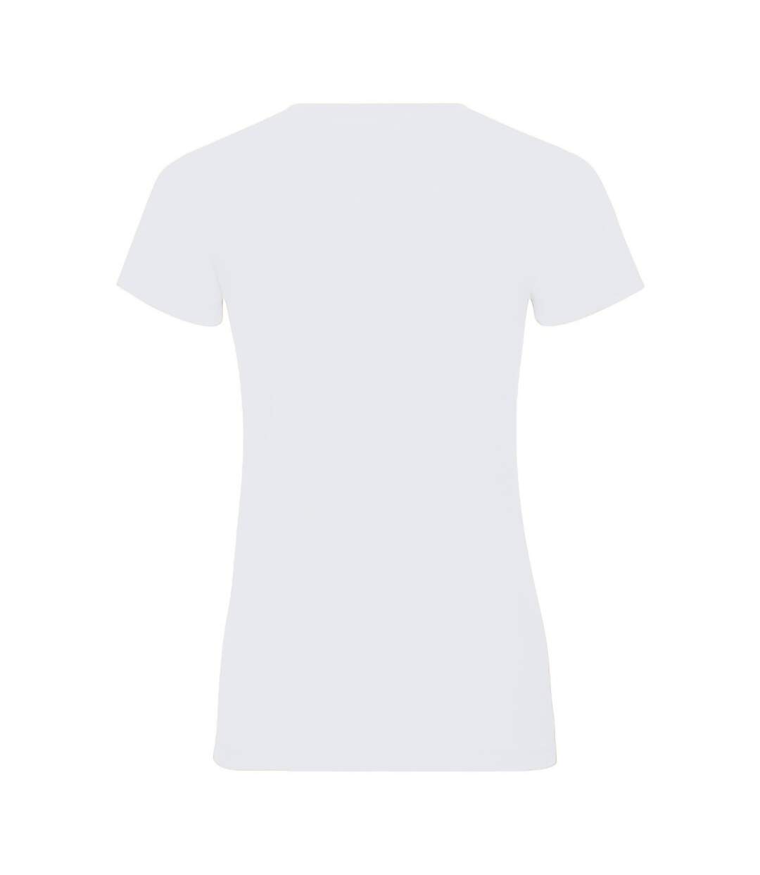 Womens/ladies Authentic Pure Organic Tee White Russell-2