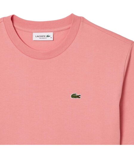 Womens/ladies Cotton Soft Relaxed Fit T-shirt Pink Lacoste