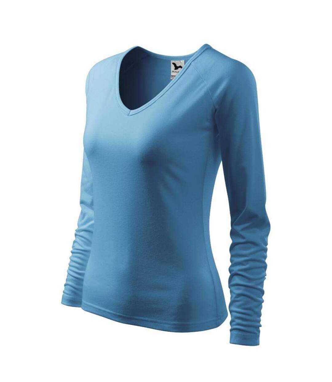 T-shirt Manches Longues Elegance Femme Bleu Clair Malfini-3