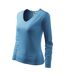 T-shirt Manches Longues Elegance Femme Bleu Clair Malfini-3