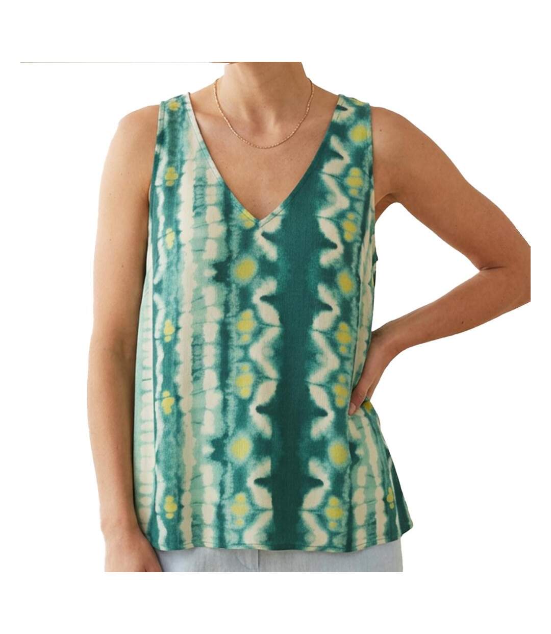 Débardeur vert femme vila dirina-1