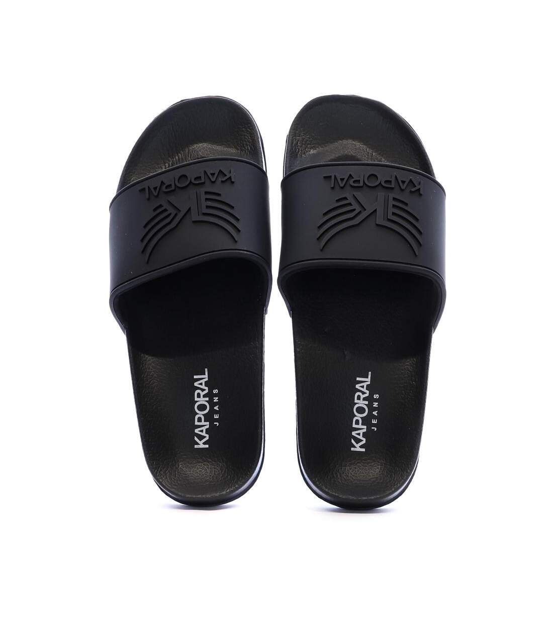 Claquettes noir femme kaporal bapo-2