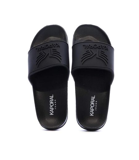 Claquettes noir femme kaporal bapo