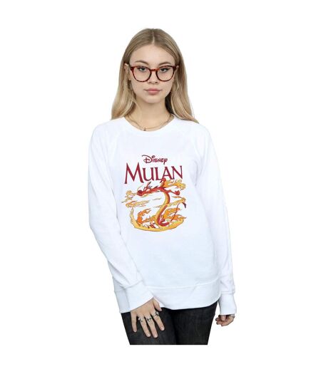 Disney - Sweat MULAN MUSHU DRAGON FIRE - Femme (Blanc) - UTBI14043