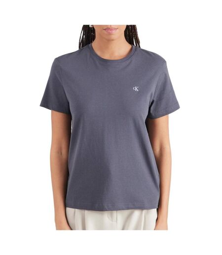 T-Shirt gris foncé femme calvin klein jeans archive
