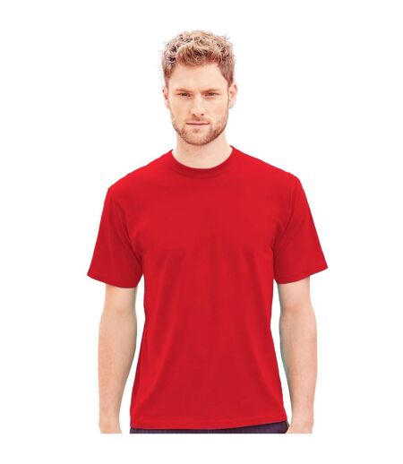 T-shirt À Manches Courtes Homme Rouge Vif Russell