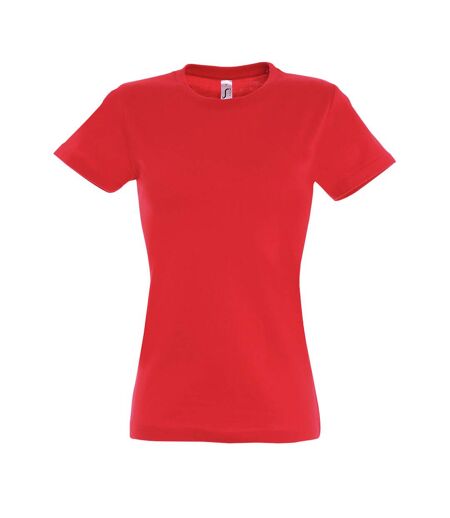SOLS - T-shirt manches courtes IMPERIAL - Femme (Rouge orangé) - UTPC291