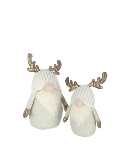 Statuette Déco Lutin Cerf 42cm Beige