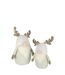 Statuette Déco Lutin Cerf 42cm Beige-2