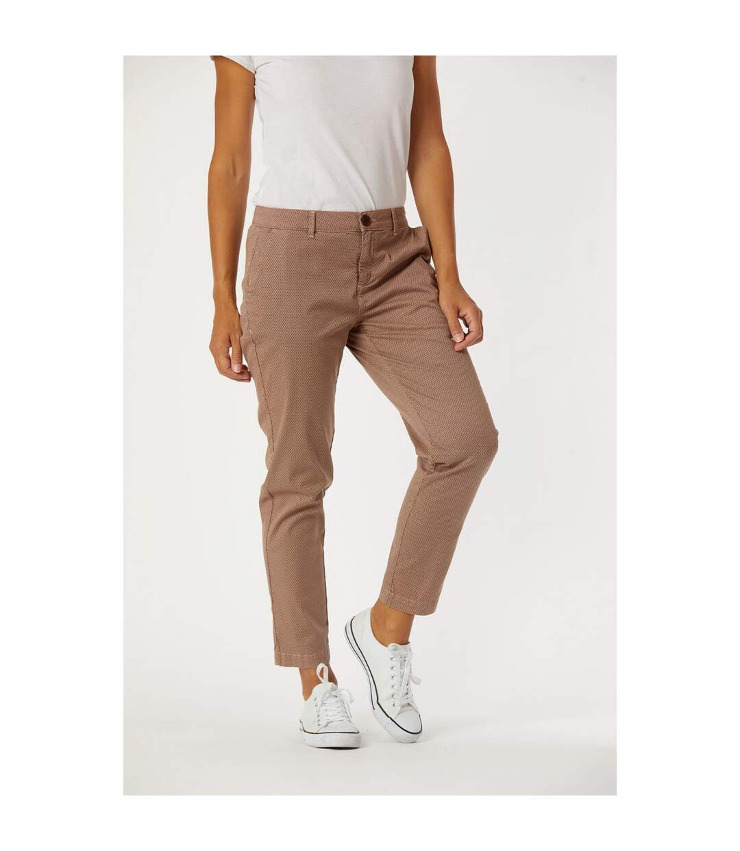 Pantalon coton chino fit JANNY