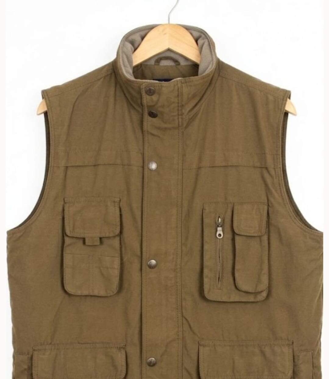 LEDERTYS LY0305 — Gilet sans manches marron : tissu déperlant et doublure polaire-2