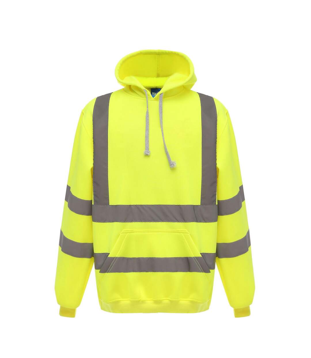 Sweatshirt À Capuche Haute Visibilité Jaune Yoko-1