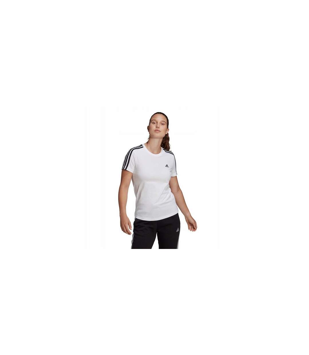 T-shirt Essentials Femme Blanc Adidas-1