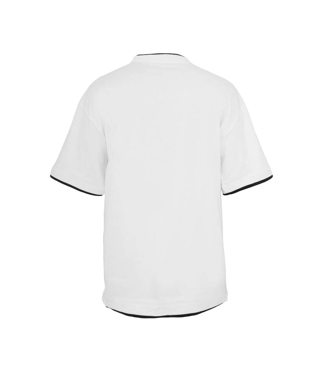 T-shirt Motif/style Détail Contrasté Homme Blanc Noir Urban Classics-2