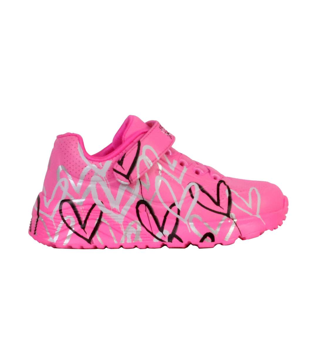 Basket Enfant à Scratch Skechers Uno Lite-Love Levitate-2