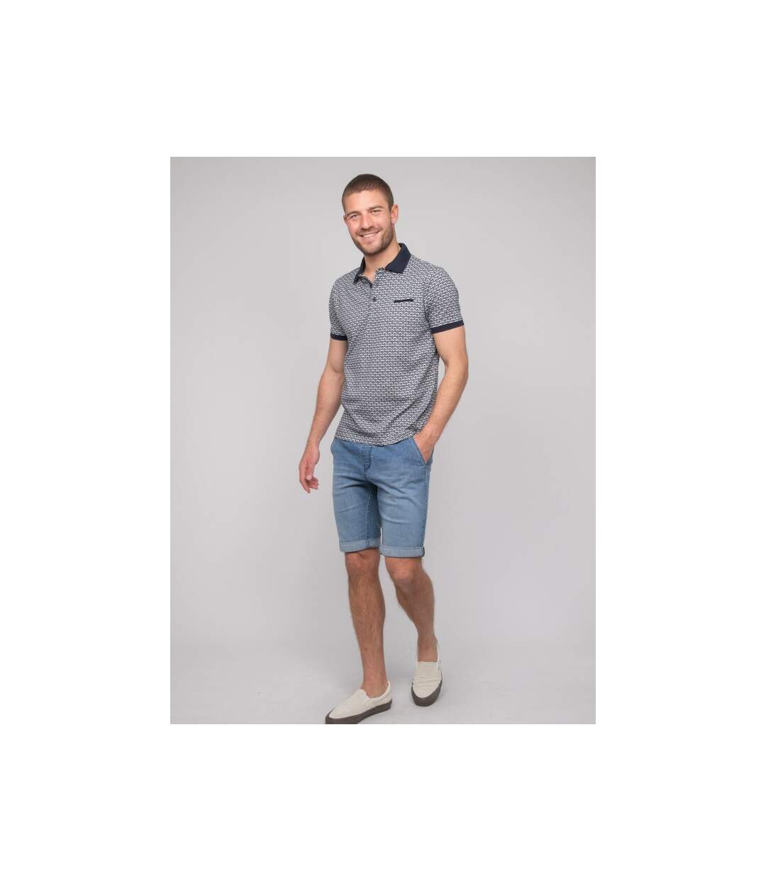 Polo manches courtes coton motifs PALAINA-4