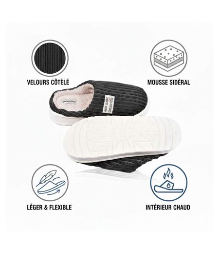 Mules homme velours côtelé MU10122