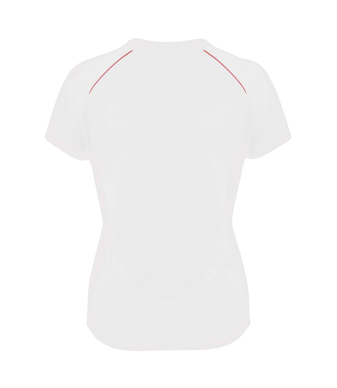 T-shirt sport femme blanc/rouge Spiro-2