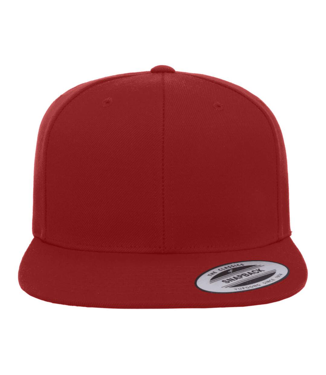 Casquette ajustable classique homme rouge profond Yupoong