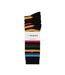 Lot De 5  Chaussettes Motif/style À Rayures Homme Noir Rouge Farah-2