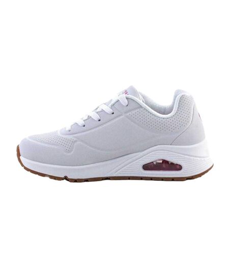 Baskets Motif/style Logo Uno Stand On Air Femme Blanc Skechers