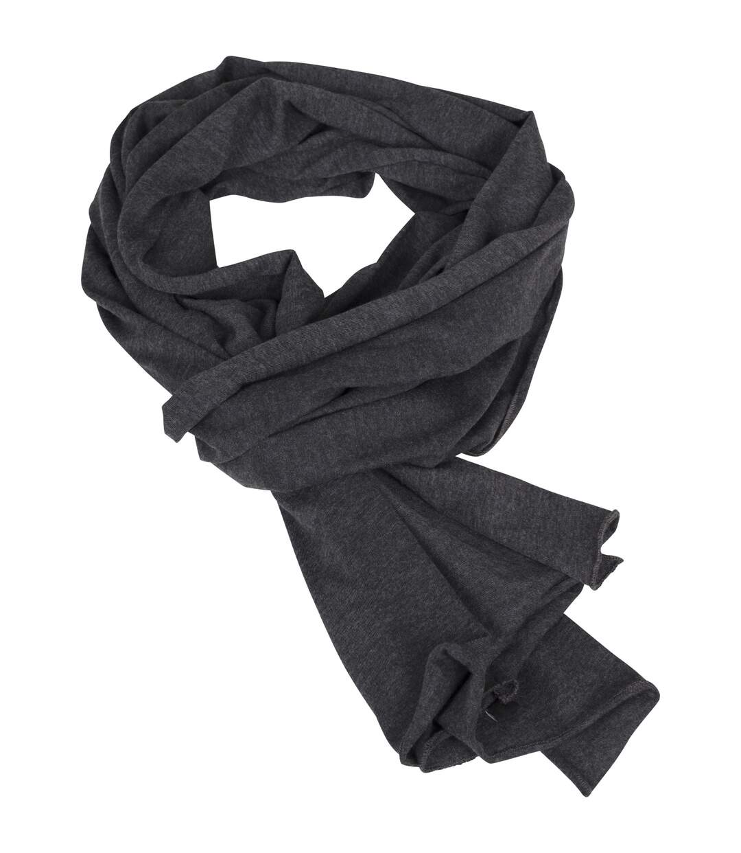 Build Your Brand Adults Unisex Jersey Scarf (Charcoal) (One Size) - UTRW6492-1