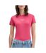 T-Shirt slim rose femme tommy hilfiger logo-1