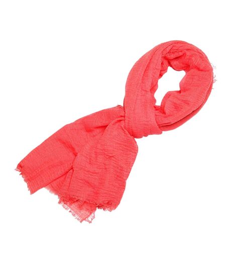 Cheche froissé uni écharpe foulard Homme Femme