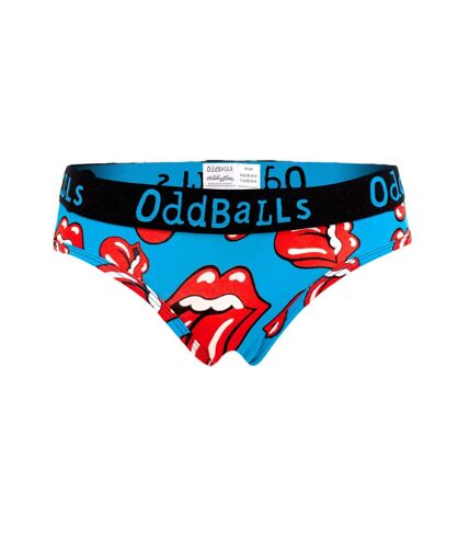 OddBalls Womens/Ladies The Rolling Stones Briefs (Blue/Black) - UTOB161