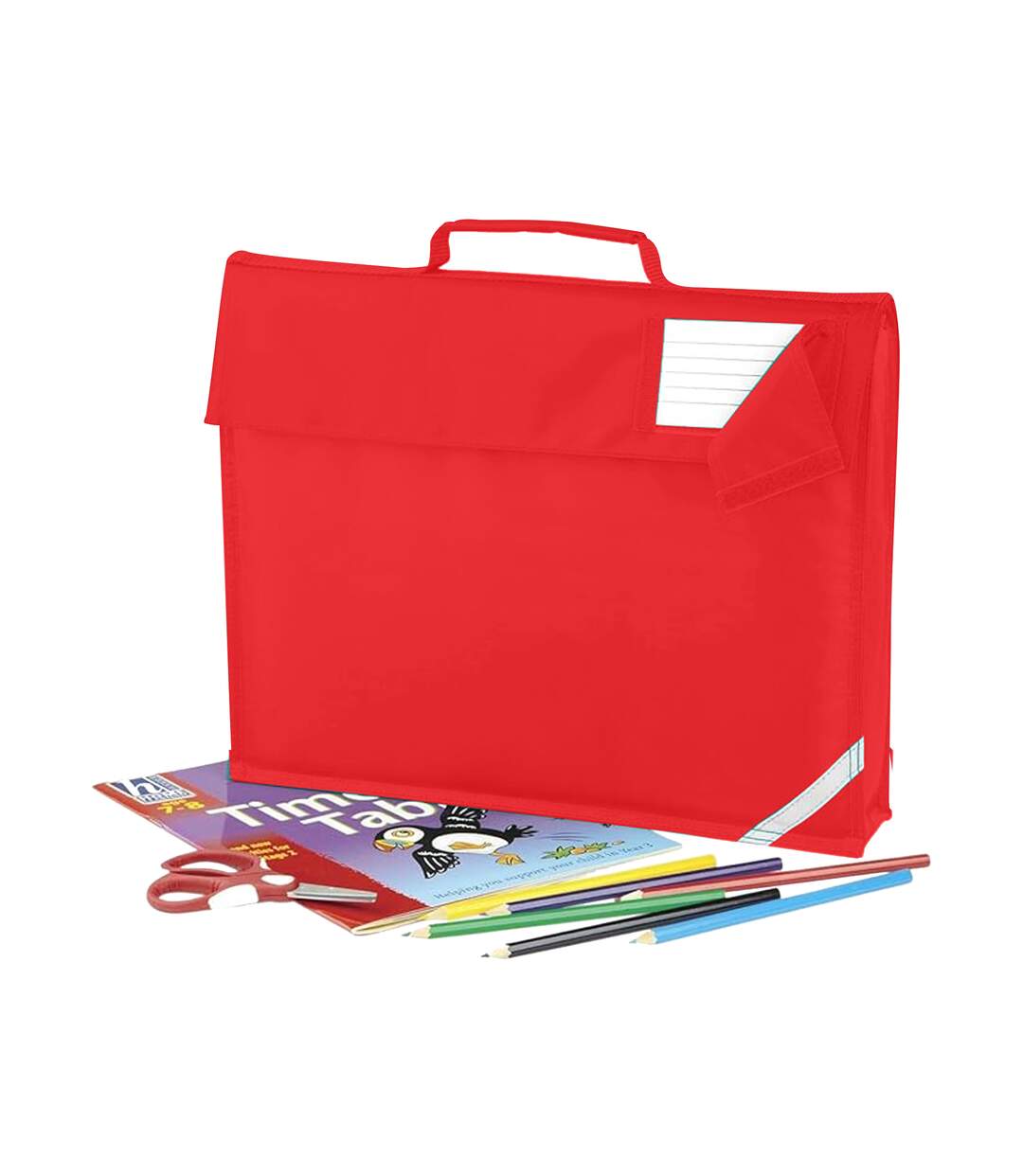 Quadra Junior Book Bag - 5 Liters (Pack of 2) (Bright Red) (One Size) - UTBC4340