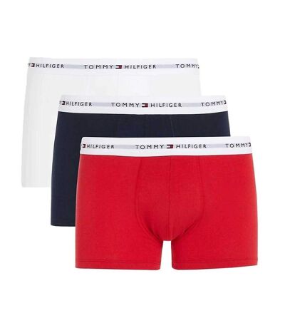 x3 Boxers Rouge/Blanc/Noir Homme Tommy Hilfiger Trunk - XXL