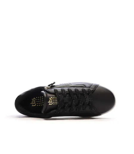Baskets noires femme tbs lorazip