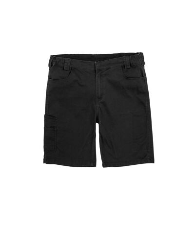 Result Mens Work-Guard Super Stretch Slim Chino Shorts (Black) - UTRW7470