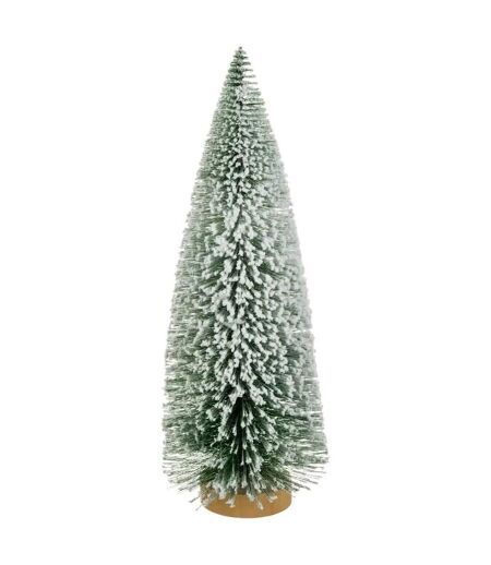 Sapin à Poser Déco Marron Glacé 25cm Vert