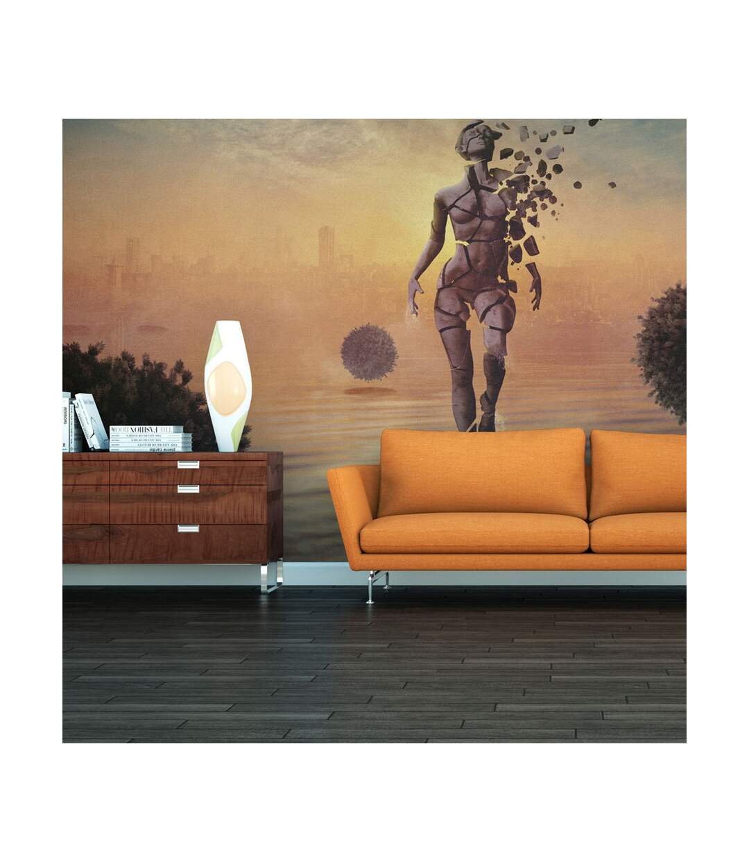 Papier Peint Marcher sur l'Eau 270x450cm-1