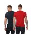 Pack Of 2  Mens Logo T-shirt  Navy Red Emporio Armani-2