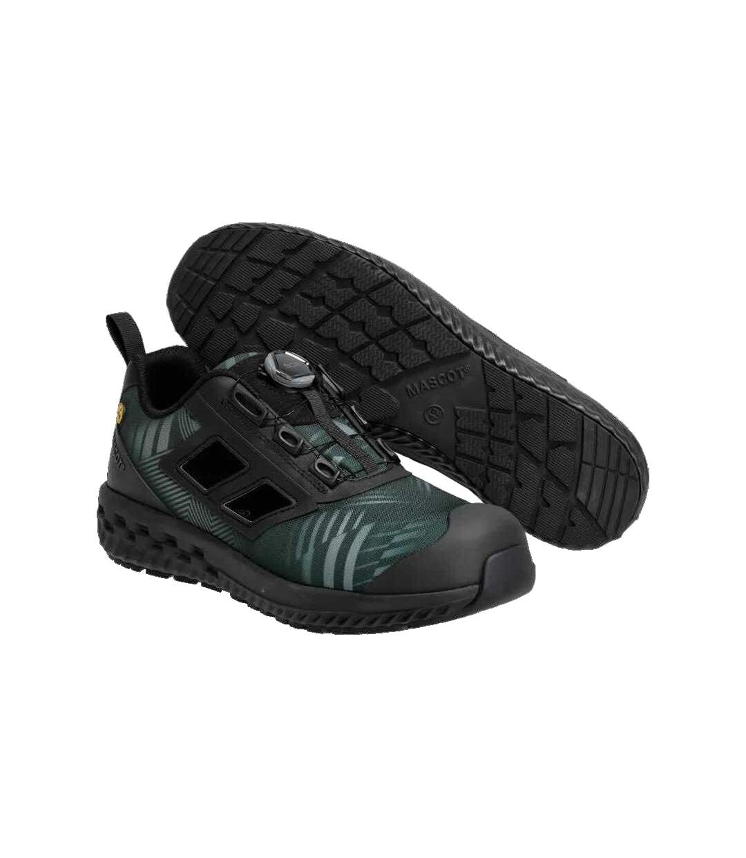 Womens/ladies Safety Shoes Forest Green Black Mascot-4