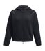 Womens/ladies Unstoppable Two Tone Sweat Jacket Black Under Armour-2