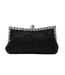 Caroline embellished crystal evening clutch bag one size black Where´s That From