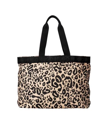 Tote Bag Motif/style Imprimé Léopard Becky Femme Taille Unique Marron Noir Hugo