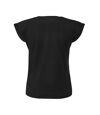 SOLS Womens/Ladies Melba Plain Short Sleeve T-Shirt (Deep Black)