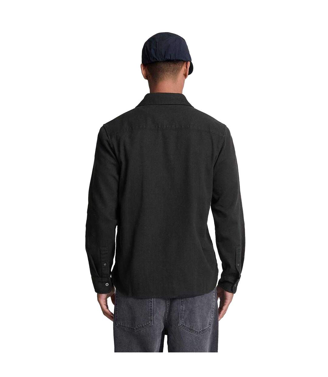 Chemise En Sergé Peigné Pour Hommes Noir Lyle & Scott-3