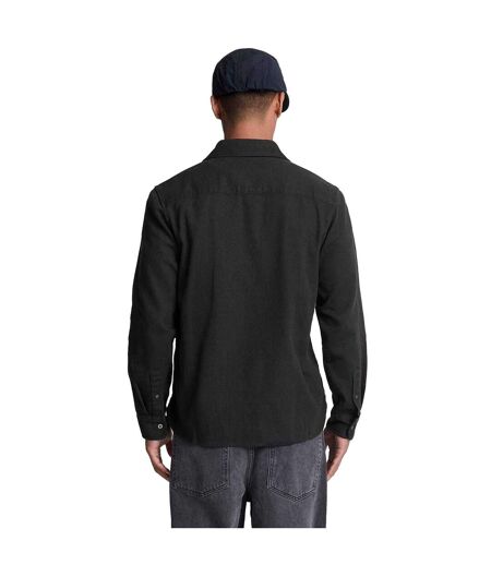 Chemise En Sergé Peigné Pour Hommes Noir Lyle & Scott