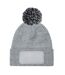 Bonnet Unisexe Pour Adultes Snowstar Printers Gris Chiné Noir Beechfield-2