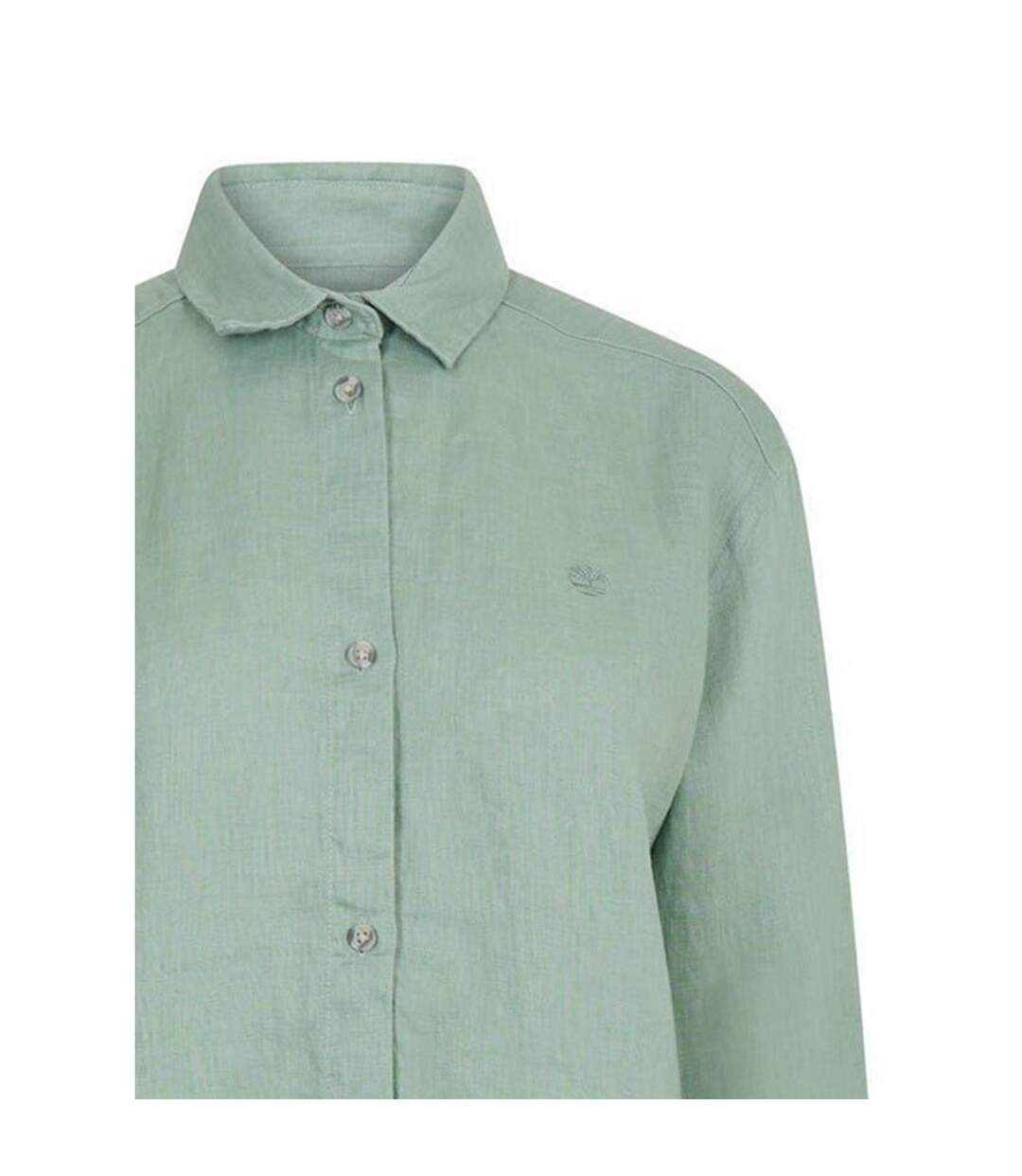 Chemise Manches Longues Femme Vert Timberland-4
