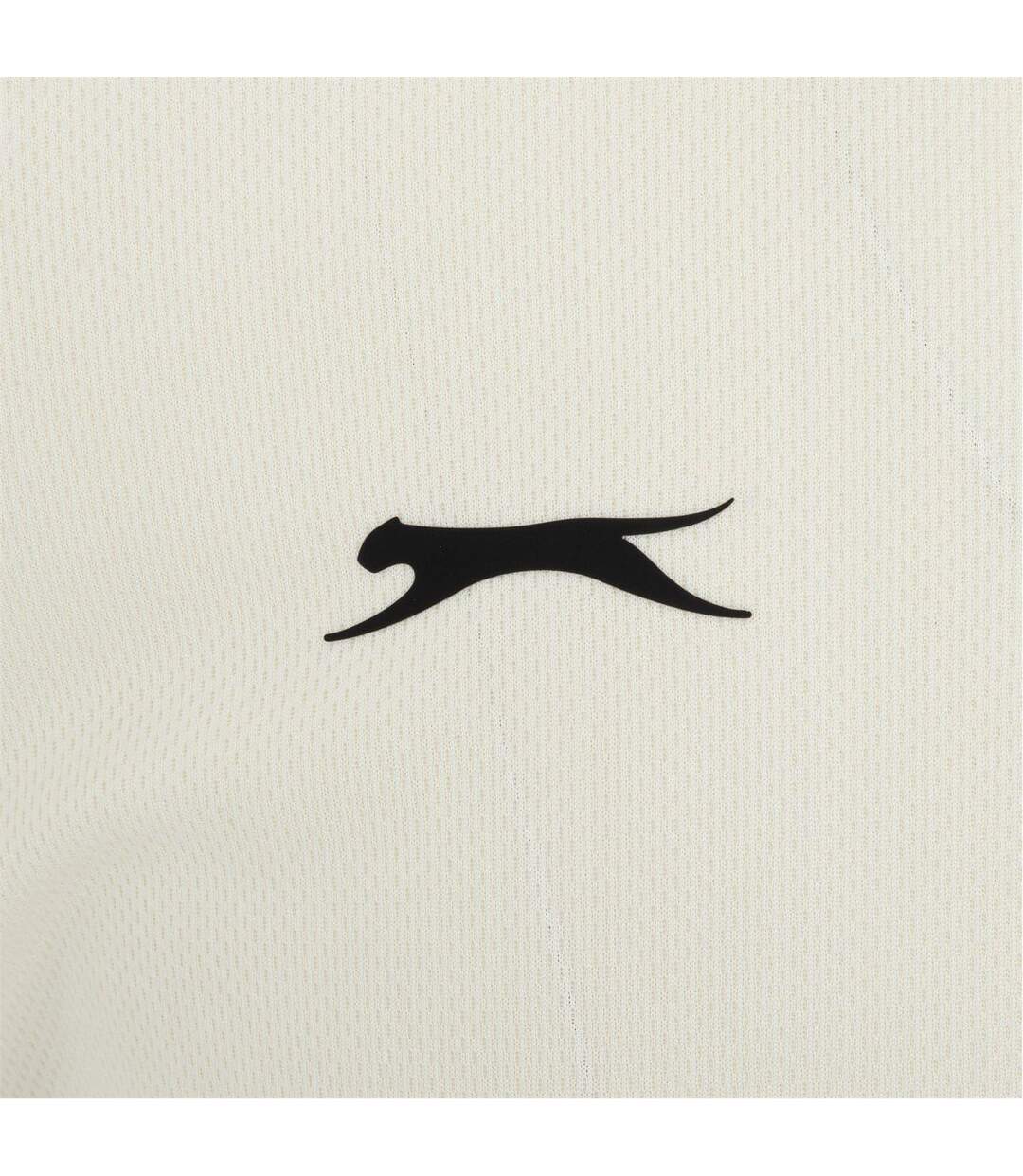 Polo Manches Longues Homme Crème Slazenger-4