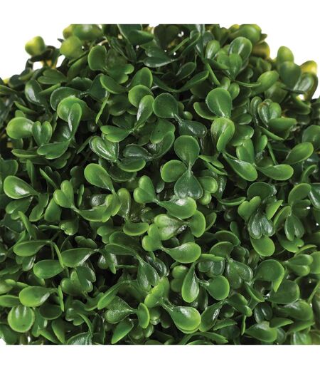 Plante Artificielle Boule de Buis 18cm Vert