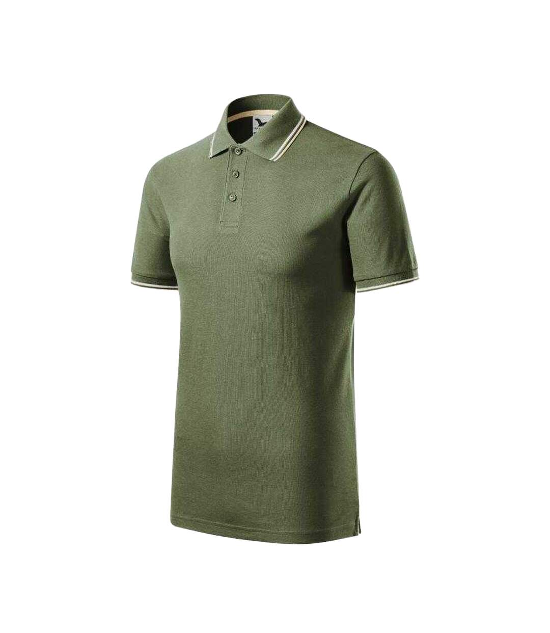 Polo Focus Homme Vert Kaki Malfini-3